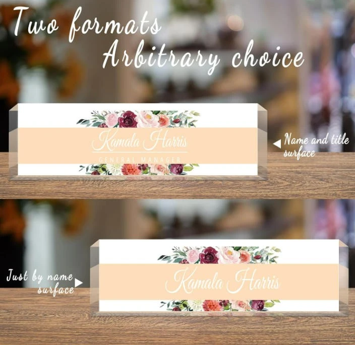 Personalized Acrylic Name Plate Block high quality